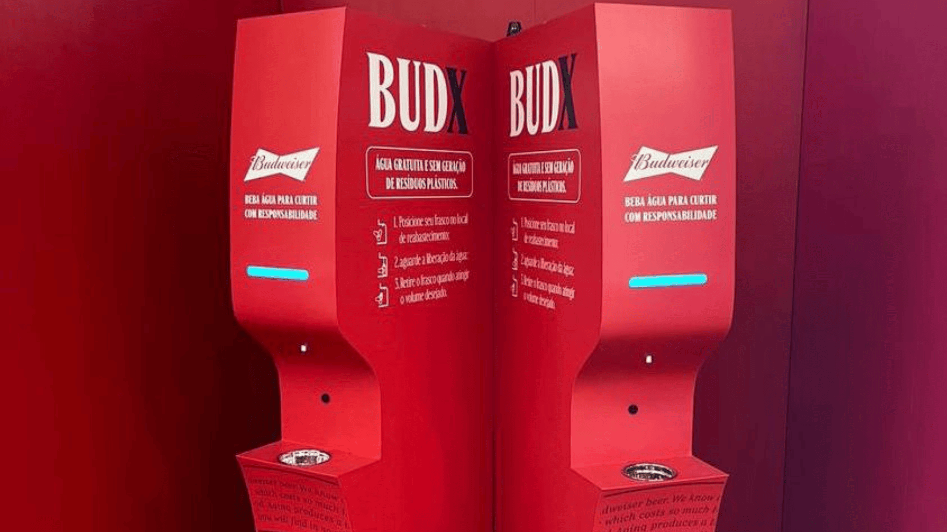 Como Budweiser, Magalu e Banco do Brasil usaram estações de hidratação para engajar e impactar seus eventos